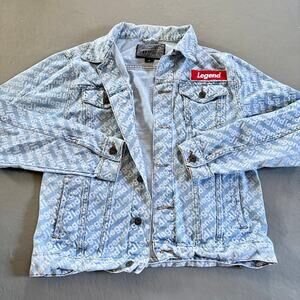 Brooklyn Cloth Legend Denim Jacket Light Wash Mens Size Medium